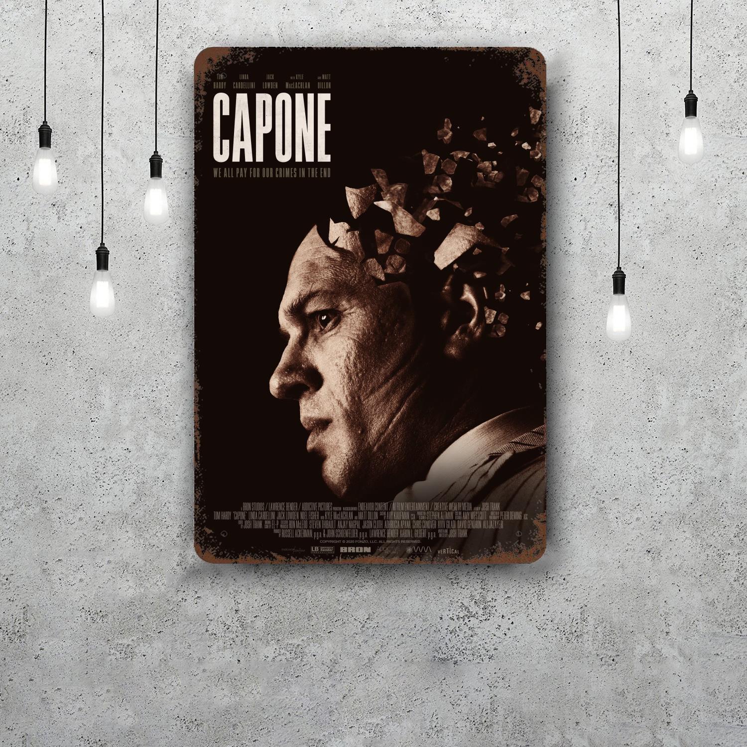 

Al Capone Decor Vintage Metal Signs Tin Signs Captain Poster Decor for Bar Pub Club Man Cave Wall Decoration 20x30cm（7.8x11.8inch）