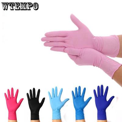 100pcs/box Nitrile Disposable Gloves Wear Resistance Chemical Laboratory Food Medical Work Gloves