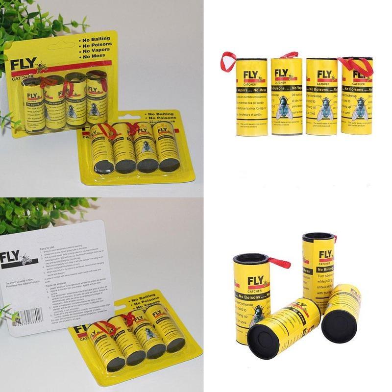 160 Rolls Sticky Fly Traps - Insect Bug Fruit Fly Catcher Ribbon Tape