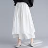 2025 Summer Women's Artistic Cotton Linen Wide-Leg Silk Cropped Pants