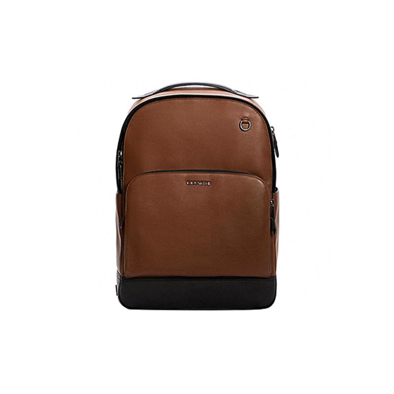 

COACH Graham Calf Leather Casual Backpack Backpack School Bag Cowhide Backpack Backpack Large Men s Brown коричневий