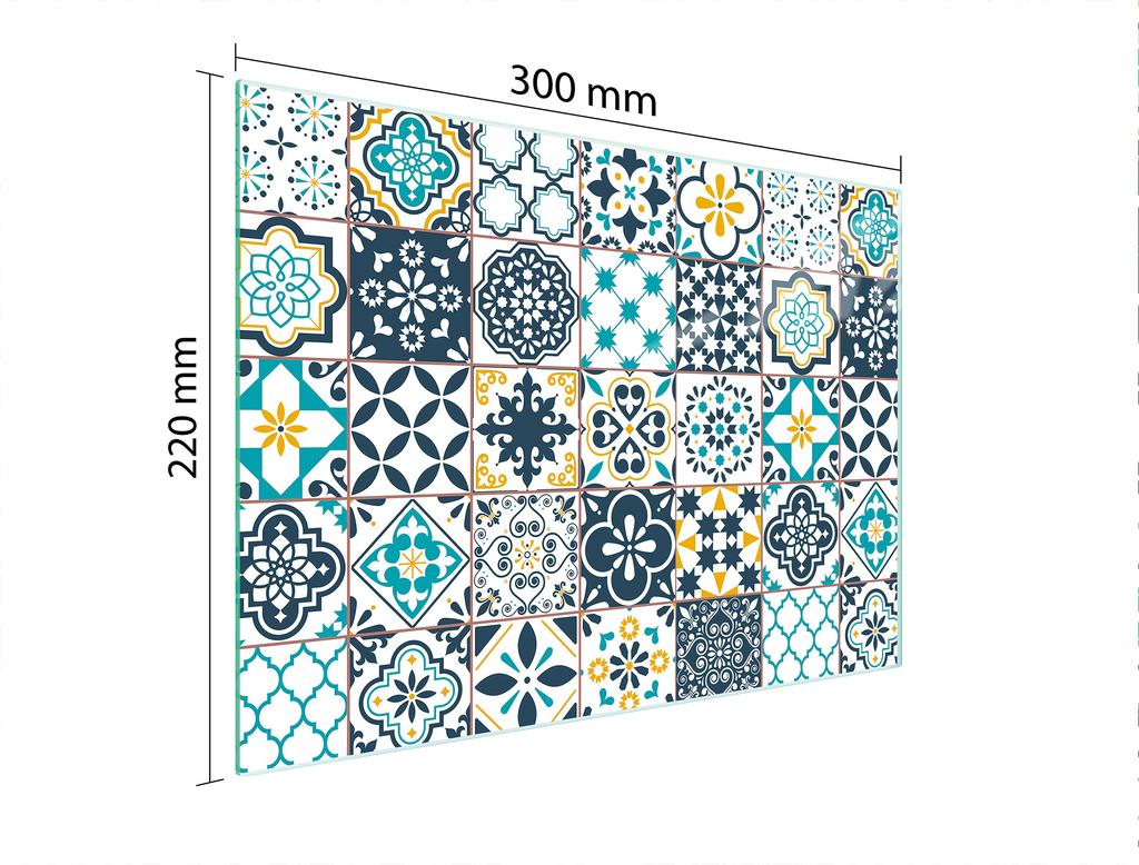 SZKLANA DESKA DO KROEJNIA 30x22 MOZAIKA