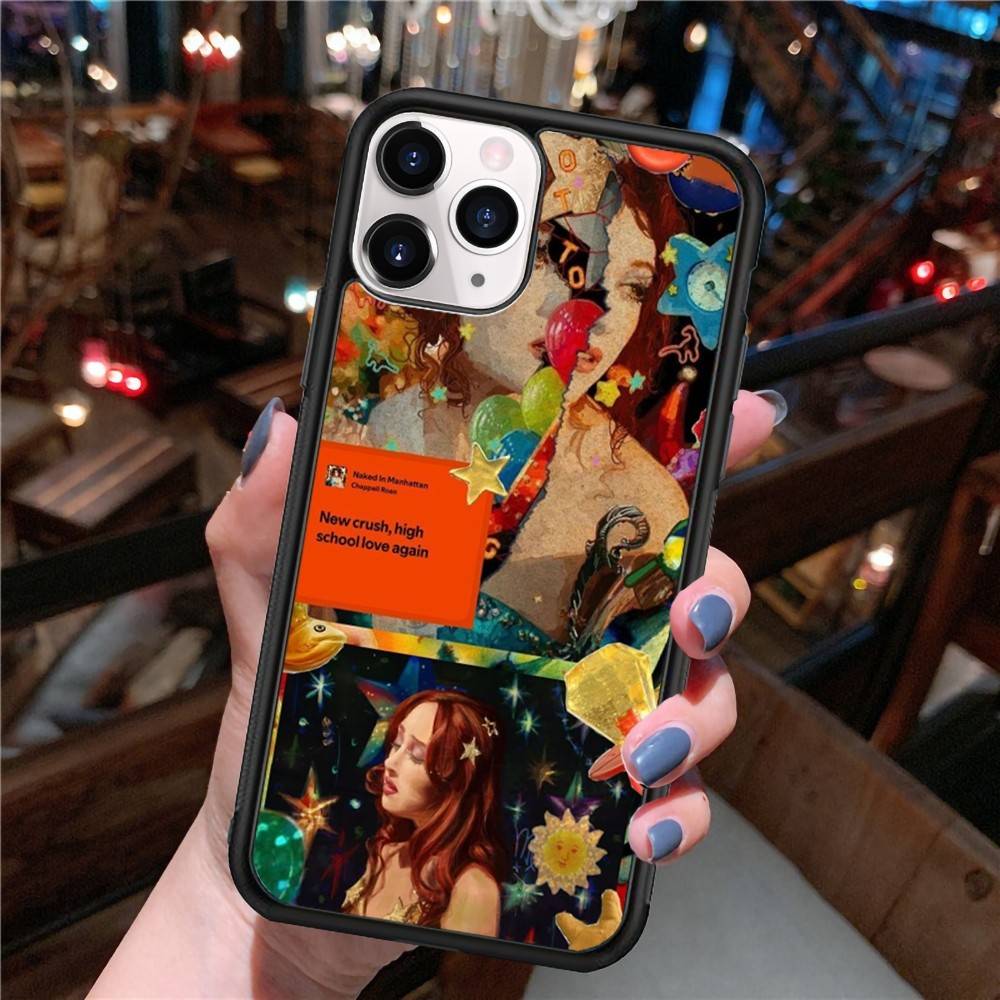 Singer C-Chappell R-Roan Phone Case Wireless Charging PC+TPU For IPhone 11 12 13 14 15 16 17 Pro Max Plus Case
