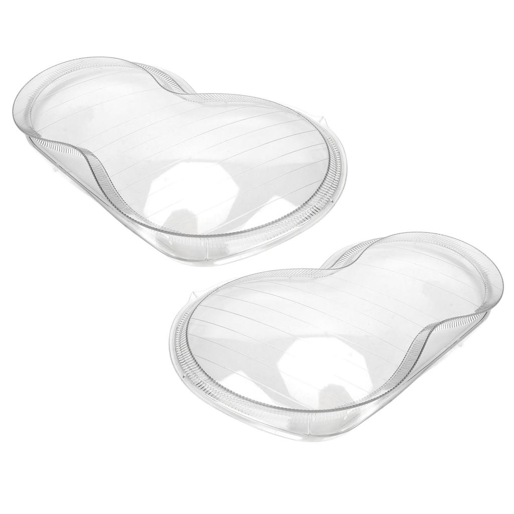1Pair Headlamp Lens Cover Transparent High Visibility Left Right Front Headlight Lens Cover