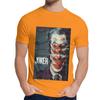 Męska Koszulka Z Okrągłym Dekoltem Joker Joaquin Phoenix Hip Hop Męska 100% Bawełny Homme Tee