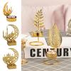 Ramadan Candlestick Home Decor Eid Mubarak Candle Holder Table Ornament Muslim Festival Party Crescent Moon Star Decor