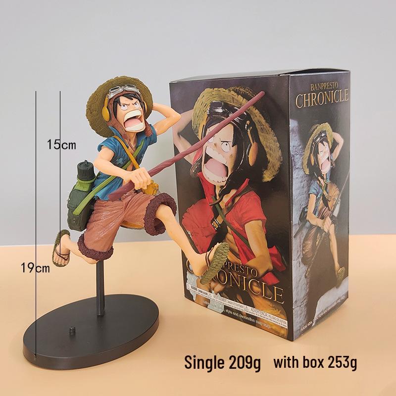 One Piece Onigashima Luffy, Zoro, Ace, & Sanji Anime Figurine Set