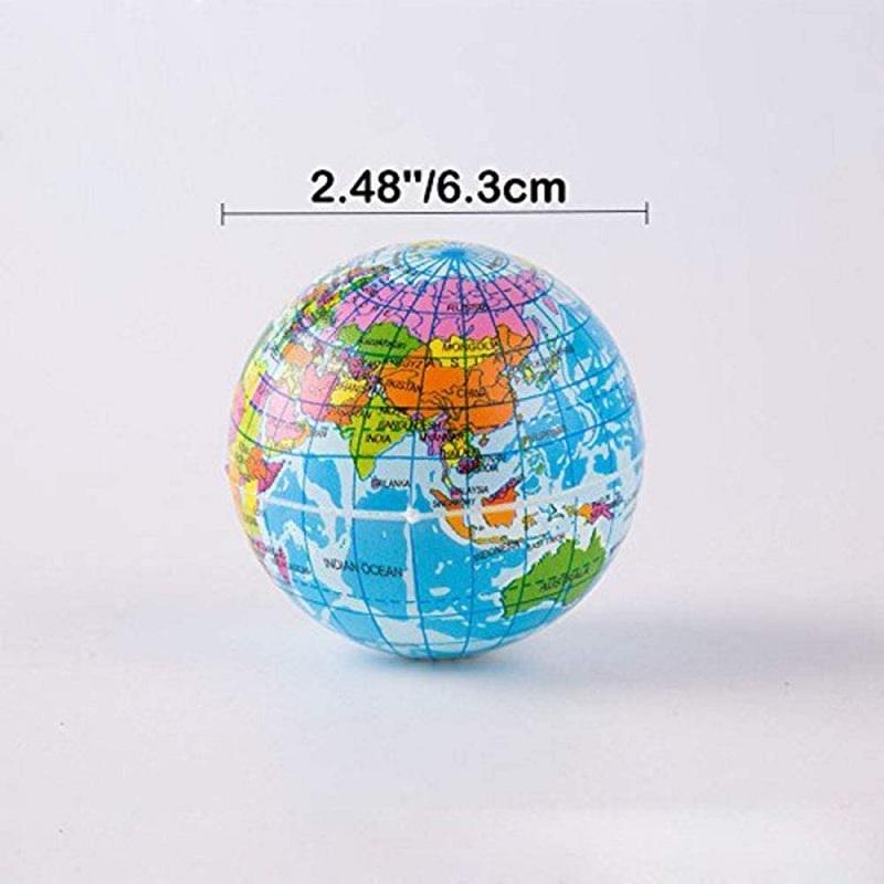 Mini Squeezable Globe Stress Balls Tension Reliver Balls For Children Stress Relief Party Favo Soft PU Earth Pattern Party Toys