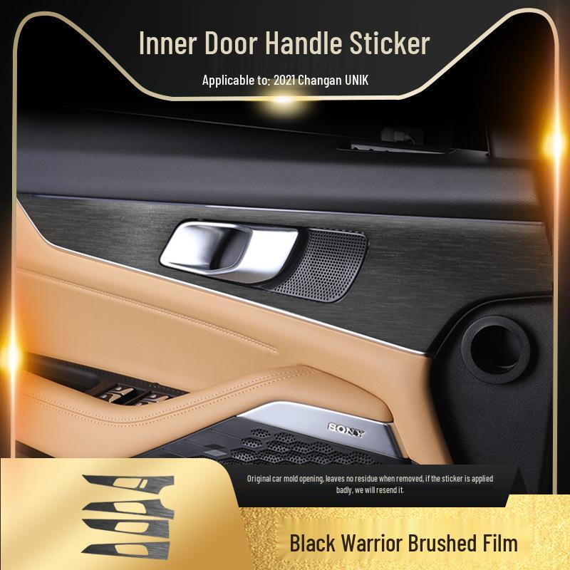 Black Warrior Car Sticker for 21-24 Chang'an UNI-K Interior Modification