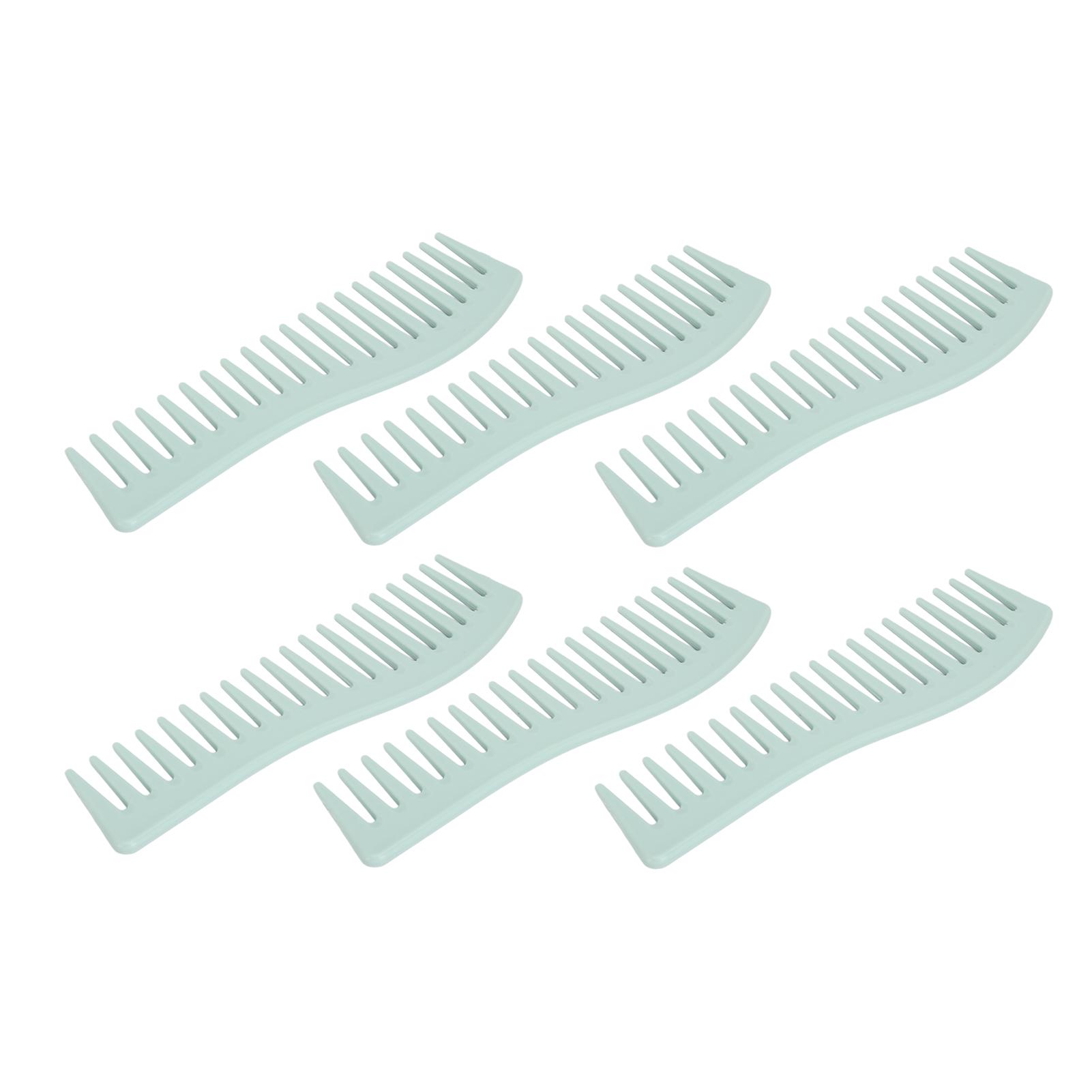 

10 шт., гребень с широкими зубьями, большой, распутывающий волосы, расческа для влажных волос, компактный, для укладки волос, шампунь, инструмент для дома