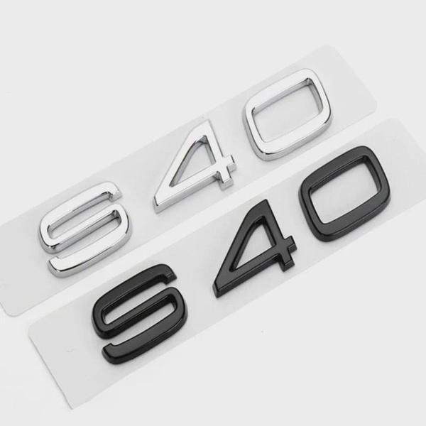 ABS Letter Car Rear Trunk Badge Sticker Decal for Vol-vo S40 S60 S90 S80 S80L Logo Decal Accessories