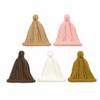 Solid Color Baby Winter Cap Pointed Top Kids Pullover Hats Soft Warm Knitted Hat  Winter