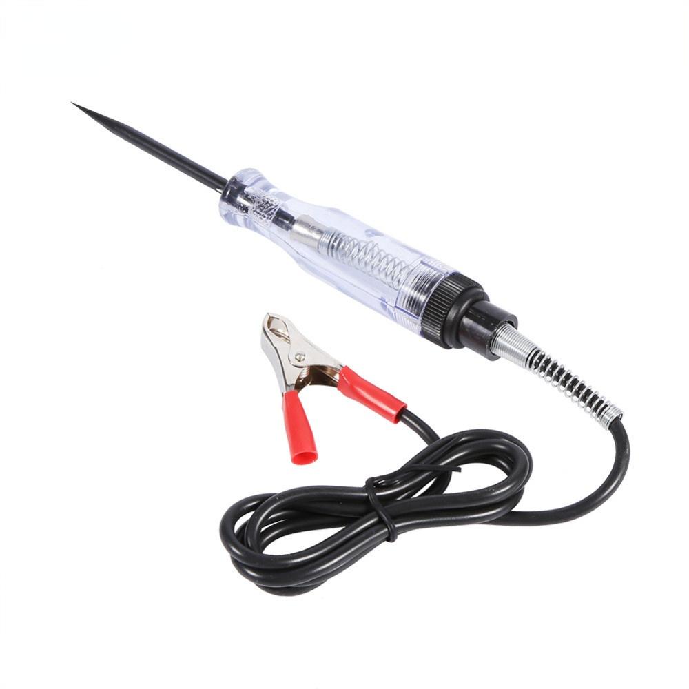 High Quality Auto 6V 12V 24V DC Car Truck Voltage Circuit Tester Car Test VoltMet Long Probe Pen Light Bulb Automobile Maint
