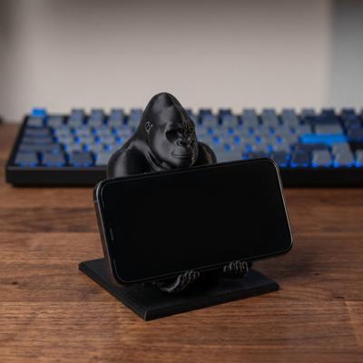 Exquisite Funny Gorilla-Shaped Stand Creative Decorations Pen Holder Multi-functional 3D Printed Business Card Holder Home Decor