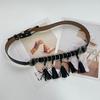 Waist Chain Retro Texture Fringed Pendant Belt with Jeans Belt