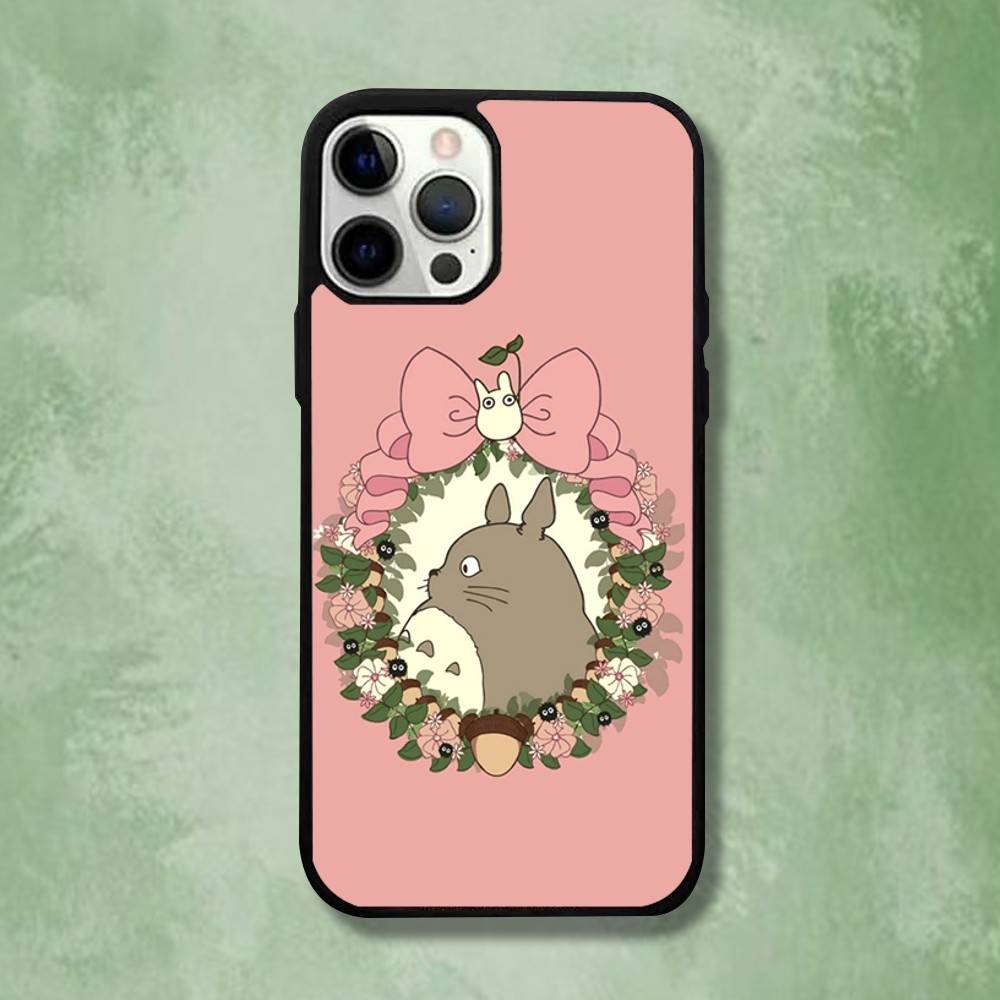 Anime T-Totoros Phone Case For iPhone 16,15,14,13,12,11,Pro,Max,Plus,Mini,SE4,E Magnetic Magsafe Wireless Charging