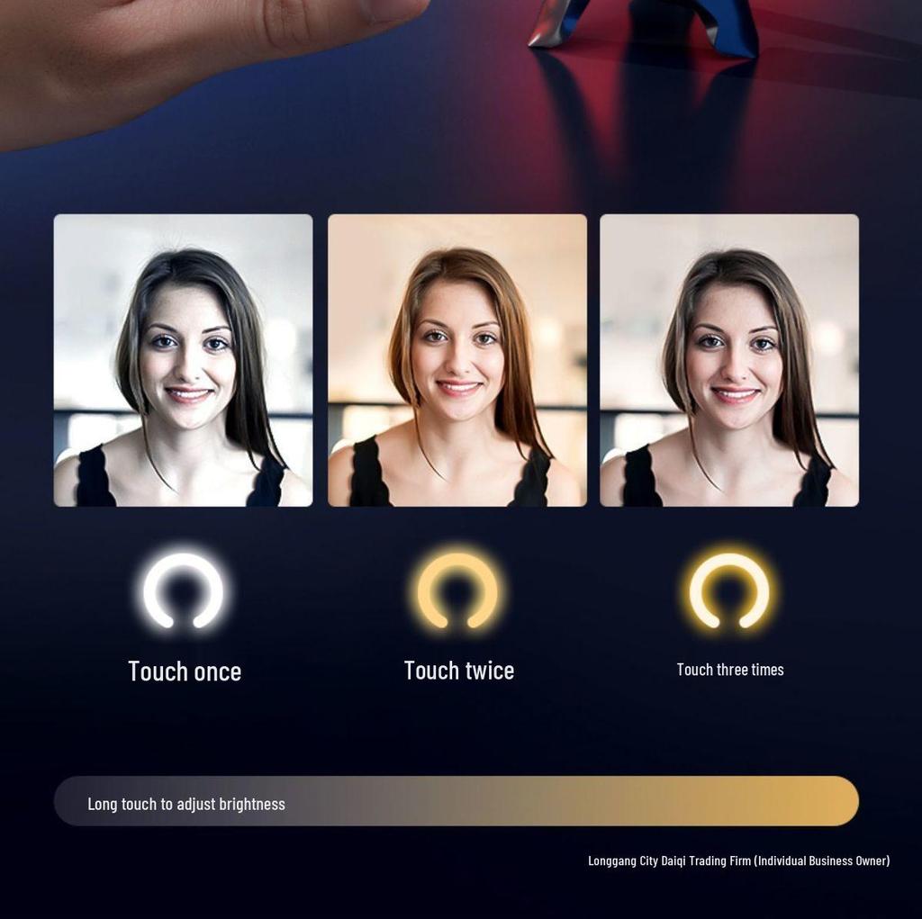 4K HD Webcam with Built-in Microphone and Fill Light for Streaming and Video Calls