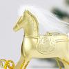 Christmas Rocking Horse Ornament Xmas Tree Hanging Rocking Pony Decoration Pendant Home Office Desktop Horse Figurine
