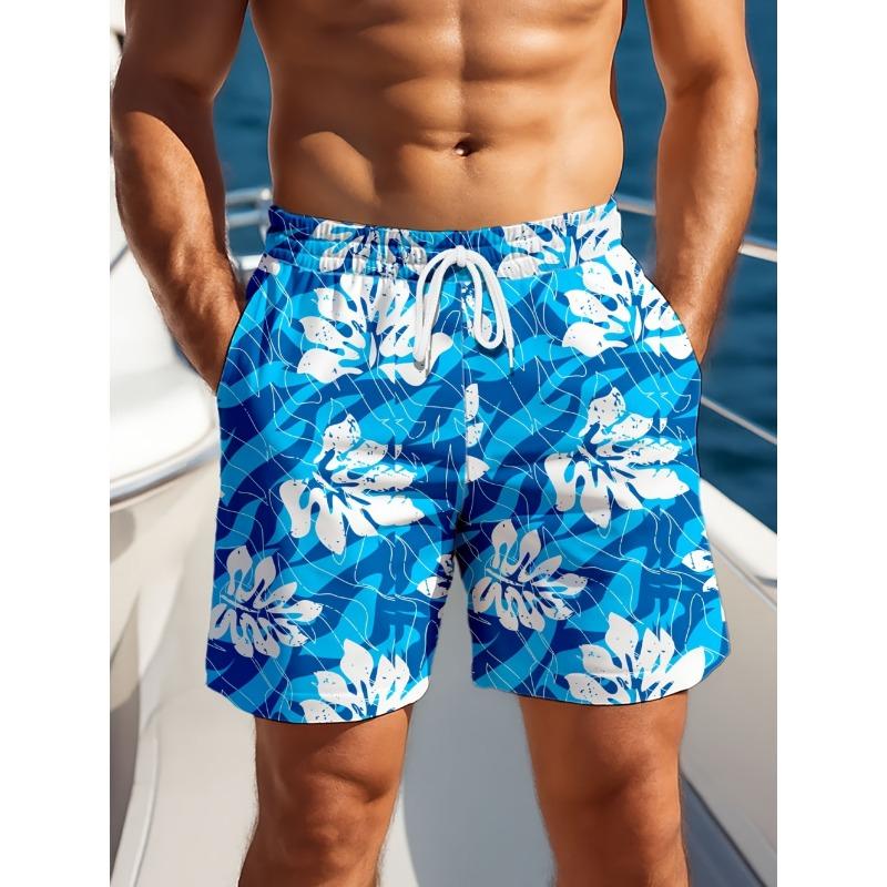 Men's Hawaiian Beach Shorts 3D Floral Graphics Print Casual Sports Short Pants Swim Trunks Fashion Outdoor Men's Y2k Clothes