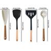 2pieces Non Stick Pan Special Shovel Silicone Spatula Set For Various Cooking Needs Scooping