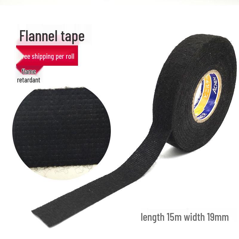 

High-Temperature Resistant Automotive Wiring Harness Flannel Tape, Soundproofing & Noise Reduction, 105°C, Width 1