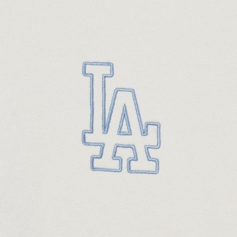 MLB Los Angeles Dodgers Sweatshirts Unisex Ivory White Crew Neck Moderate 3AMTB0431-07IVS