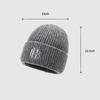 Autumn Winter Men's Hat Knitted Velvet Warm Cap Outdoor Young and Middle-Aged Wind-Proof Cap
