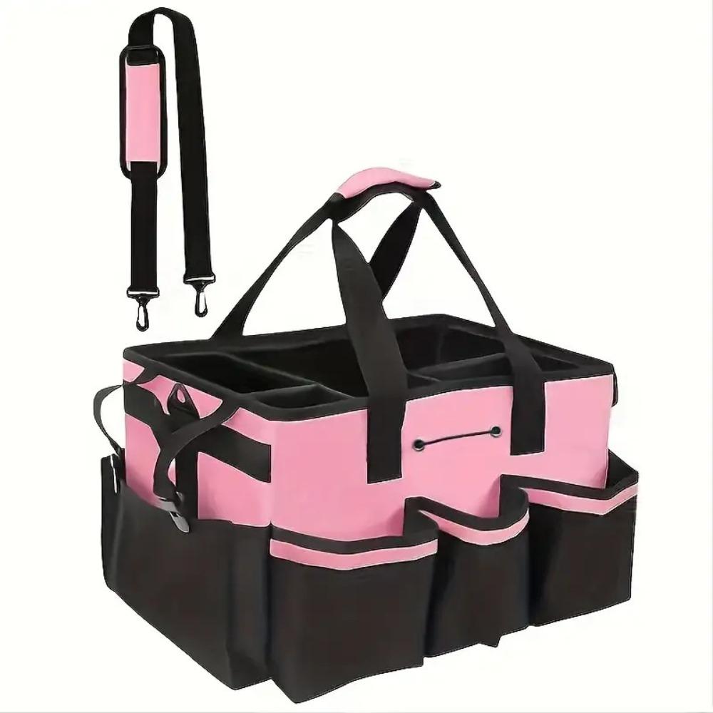 Large‑Capacity Oxford Cloth Tool Storage Bag Multifunctional Portable Cleaning Handbag Work Accessories