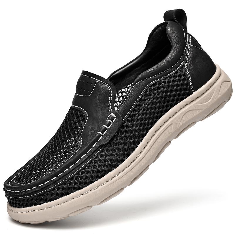 Summer Breathable Men Sneakers Casual Slip On Walking Shoes Moccasins Antiskid Comfortable Lightweight Man Shoes