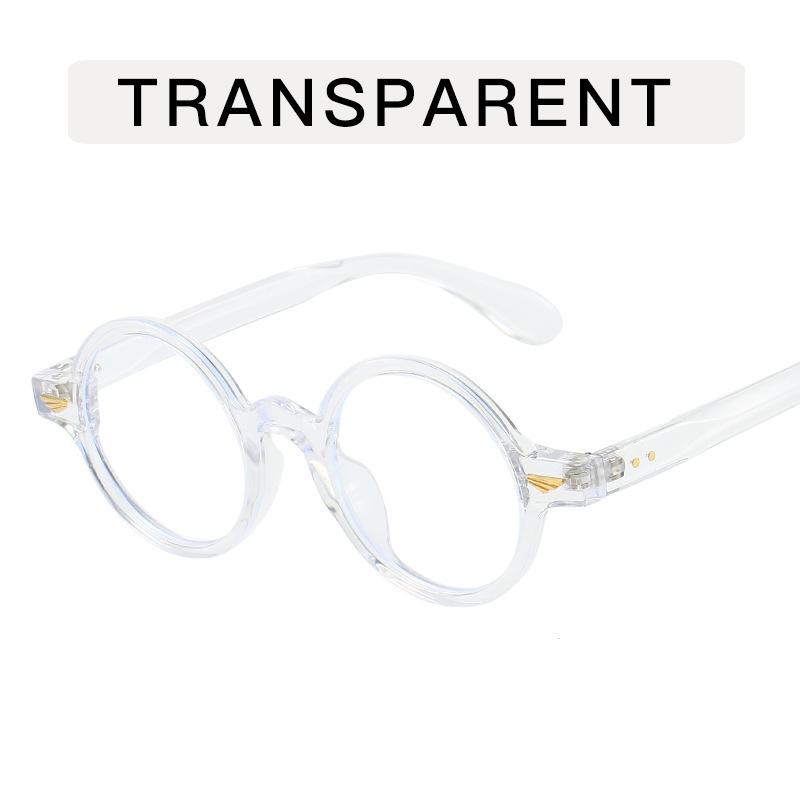 Round Shape Decorative Glasses Fashion Stylish Anti Blue Light Men Glasses Frame High Quality Women Glasses