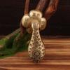 Brass Everything Goes Well Rotatable Ornament Red Oil Hundred Blessings Hand Piece Decorative Craft