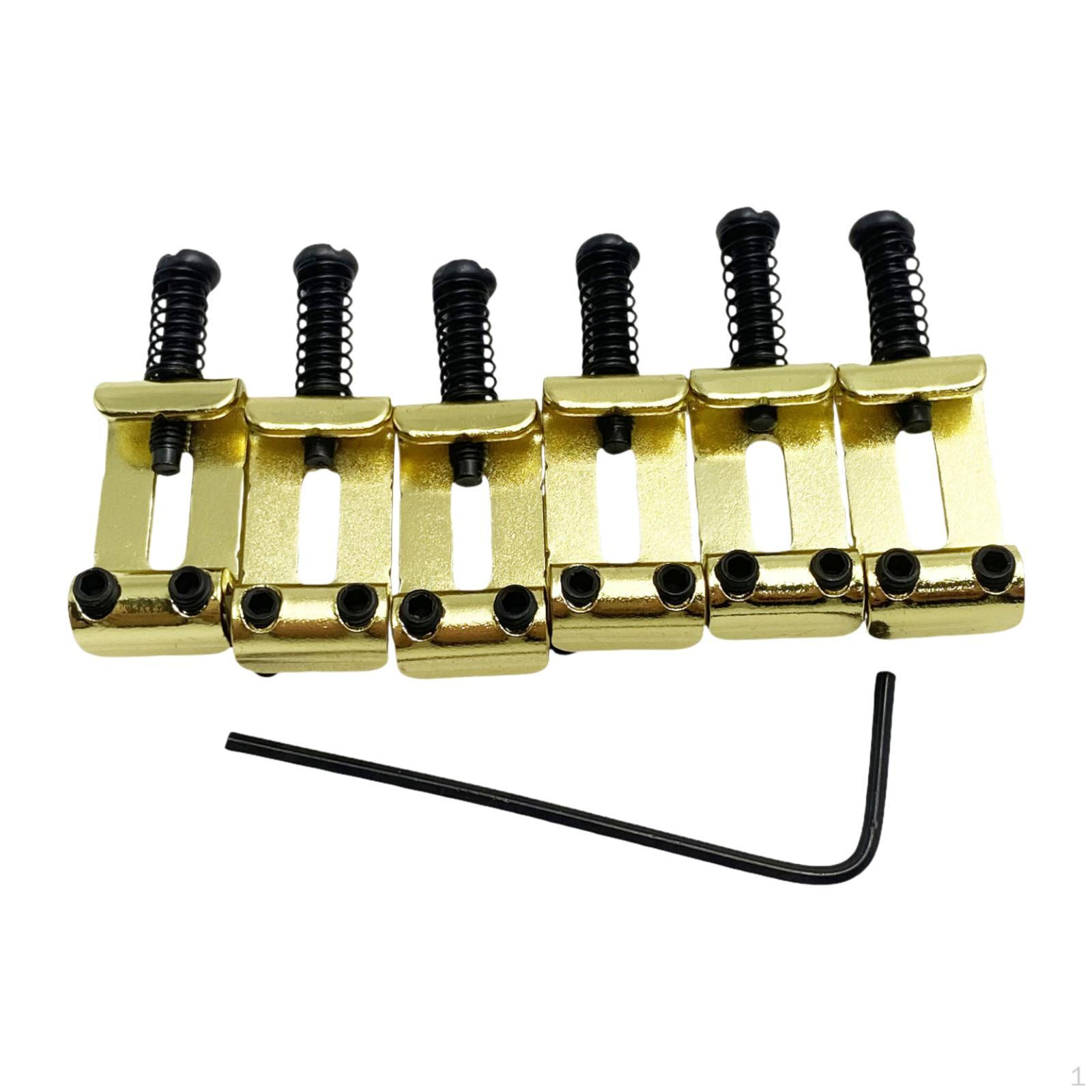 

6 Bridge Inserts for Electric Guitars – Accessories, Instrument Repair Parts, Direct Replacement золотой