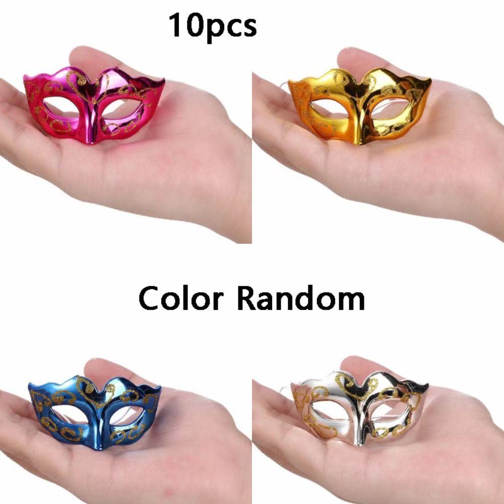 

10 шт. Кукла-игрушка с цветной росписью, маска, милая маска венецианская маска Марди Гра, новые мини-маскарадные маски 2