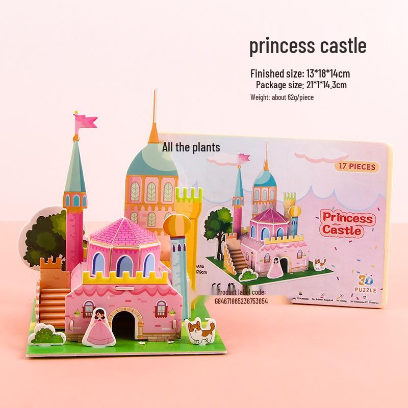 3D Children's DIY Paper Puzzle Model - Early Education Toy & Gift