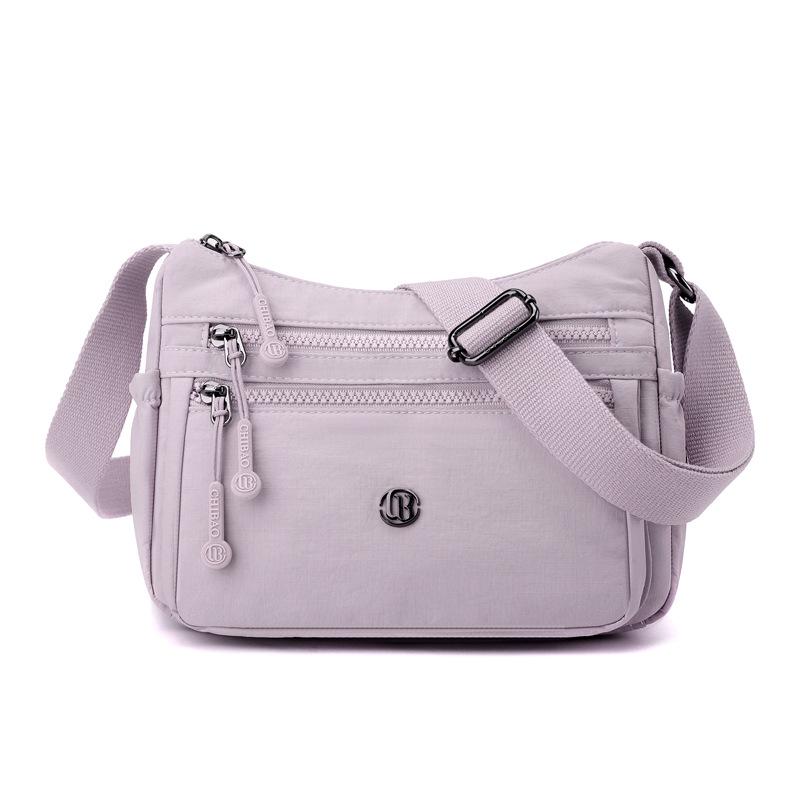 ChiBao Lightweight Nylon Summer Women's Versatile Crossbody Shoulder Bag - Wear-Resistant, Large Capacity, Casual Small Square Design