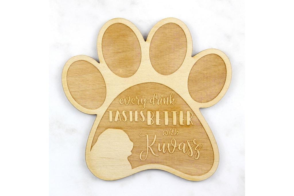Kuvasz - Porta-copos, porta-copos gravado com cão, presente para amante de cães da marca Art-Dog