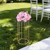 Wedding Flower Stand, 10PCS 60cm Column Flower Stand, Floral Stands with Acrylic Laminate, Hexagonal Cubic Floral Display Rack for Wedding, Party,