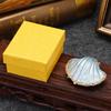 1pc Vintage Pearl Shell Hinged Jewelry Box Mussel Seashell Wedding Ring Holder Figurine Trinket Case Home Decor Creative Gift