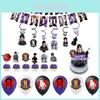 Wednesday The Adams Family Theme Birthday Party Supplies – Banner Balloons