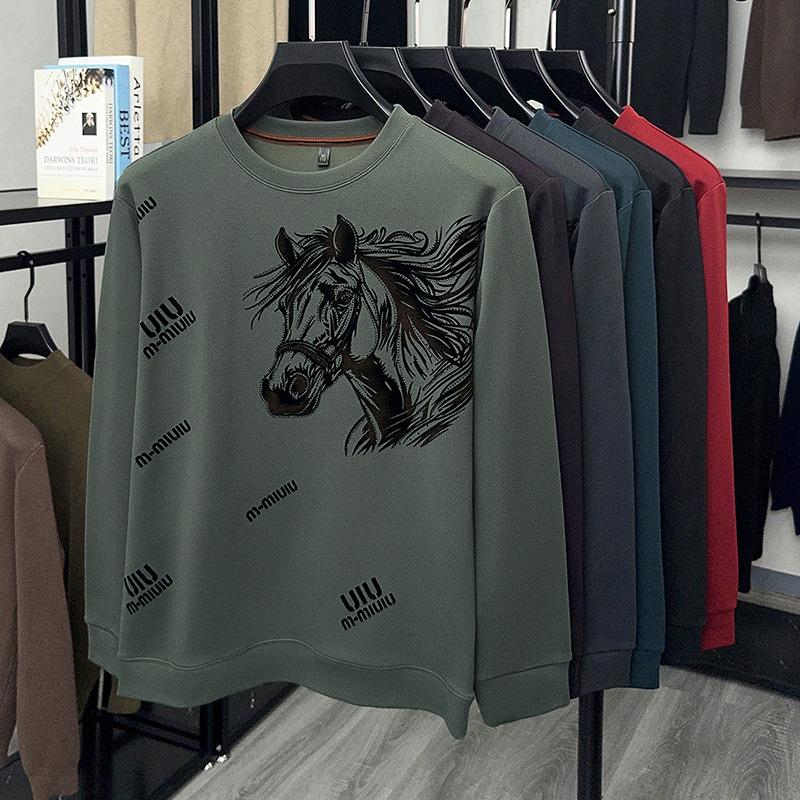Men's Trendy Long Sleeve T-Shirt Personalized Hoodie