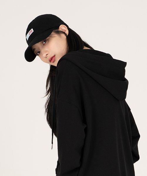 Igseukeoseu Pigment Washed Ball Cap - Black (I Think So Too)