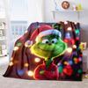 Christmas Gift Comedy Movie How the Grinch Stole Christmas Blanket Home Warming, Four Season Bed Decoration Sofa Cover Flannel Throwing Blanket K17