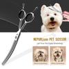 Left-Handed 7.0 Inch Curved Pet Grooming Scissors - Natural Cut, Thinning & Teeth Scissors