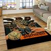 Tappeto Tappeto Logo Jaegermeister Tedesco più Recente 3D con Alce per Decorazione Soggiorno Camera da Letto, Tappetino Antiscivolo Decorazione per Divano Zerbino