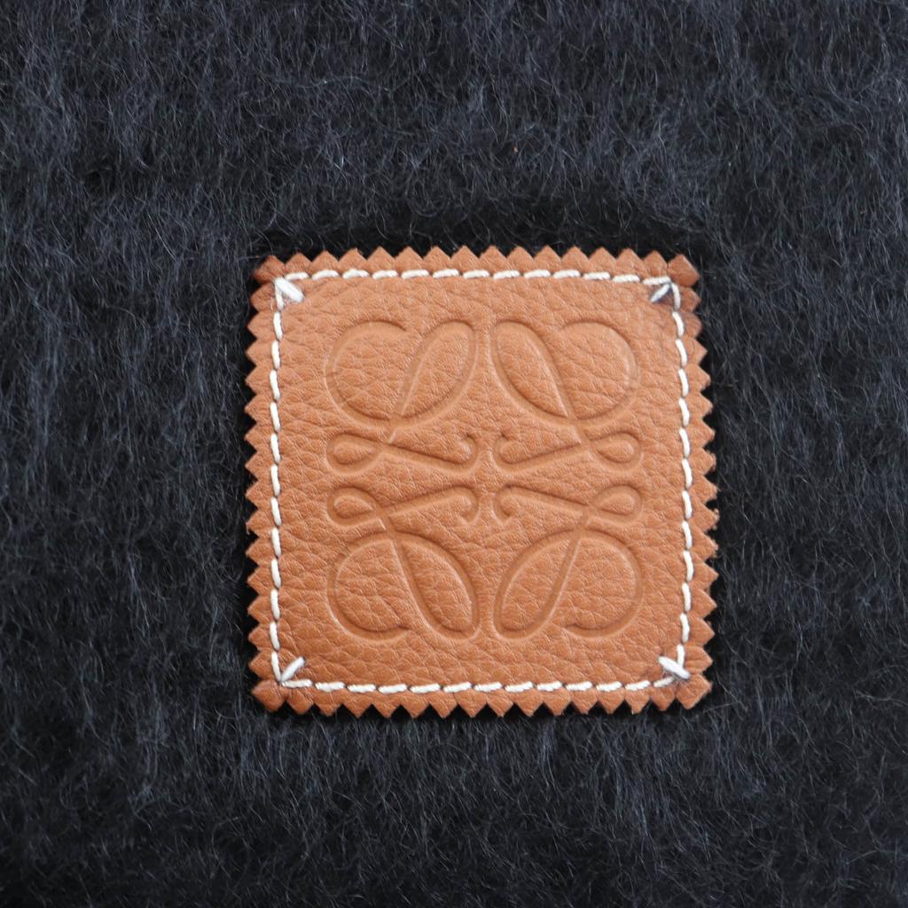 Excellent LOEWE Scarf black mohair Women F811257X01 Used