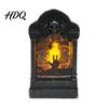 Pumpkin Bag Fillers Tombstone Candle Lantern LED Lighted Spooky Graveyard Table Lamp Halloween Tabletop Decor Small Night Light for Haunted