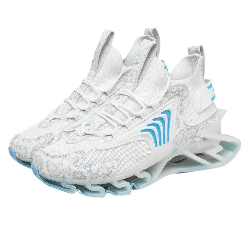 Men's Lightweight Sports Shoes Higher Air Cushion Casual Breathable Outdoor Running Cycling Platform Blade Sneaker Fashionable