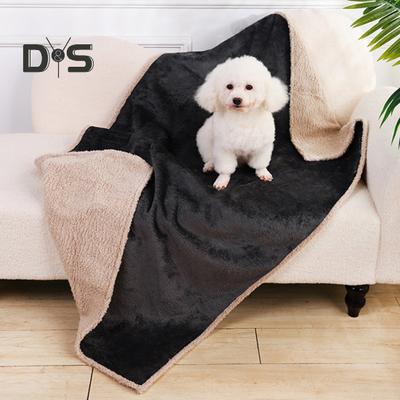 Waterproof Pet Blanket Liquid Pee Proof Dog Blanket for Sofa Bed Couch Reversible Sherpa Fleece Furniture Protector Cover for Dogs Cats