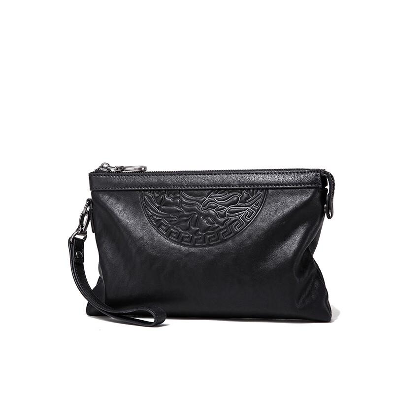 SCHWARZETIENNE Men's Genuine Leather Clutch Bag