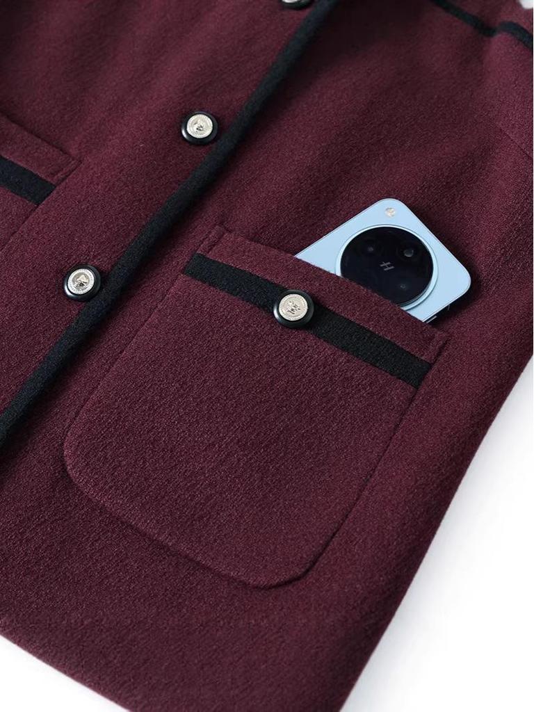 Short Spring/Autumn Wool Jacket for Petite Middle-aged Women - Chic & Fashionable 2026 Edition